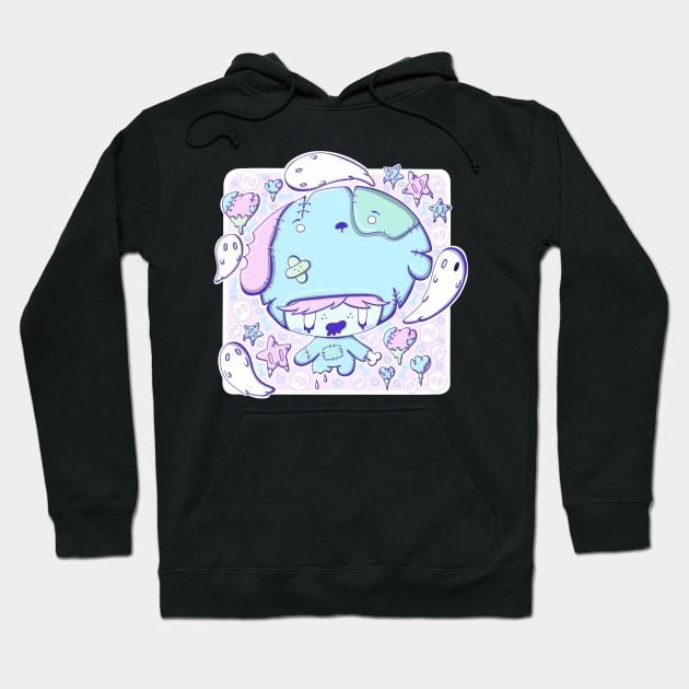 Cute zombie pup bubble head cutie Hoodie by studiomogwai